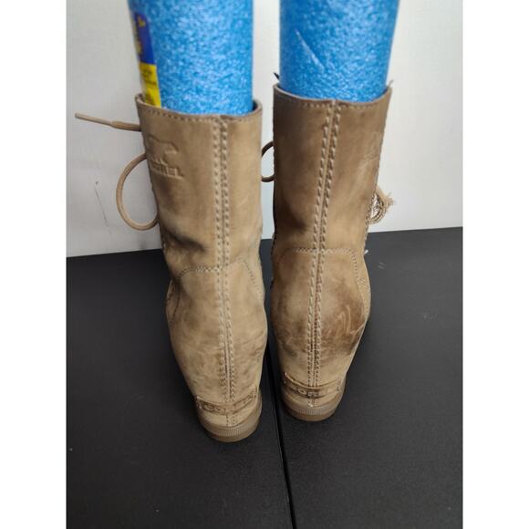 Sorel Joan of Arctic II Leather Wedge Heeled boots size 7.5 - Picture 5 of 10